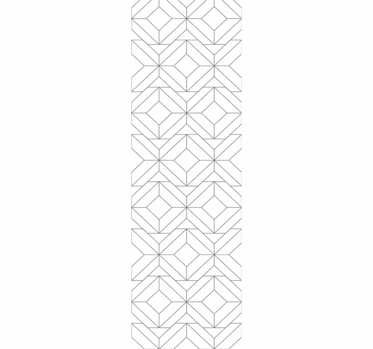 Papel tapiz geométrico patrón cúbico - TenVinilo