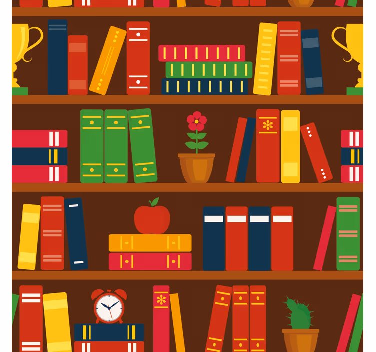 Papel pintado despacho Biblioteca en casa - TenVinilo