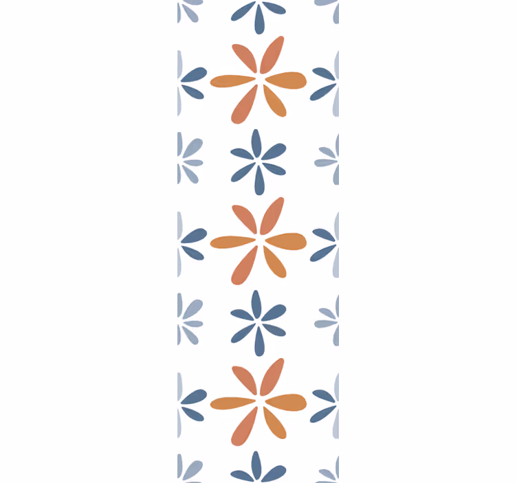 Papel tapiz comedor patrones geométricos florales - TenVinilo