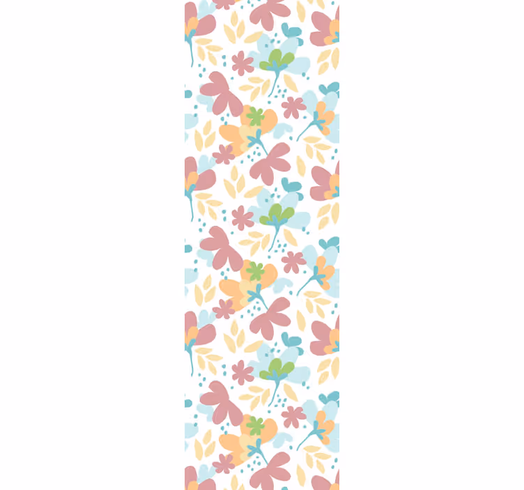 Papel tapiz flores decoración con motivos florales - TenVinilo