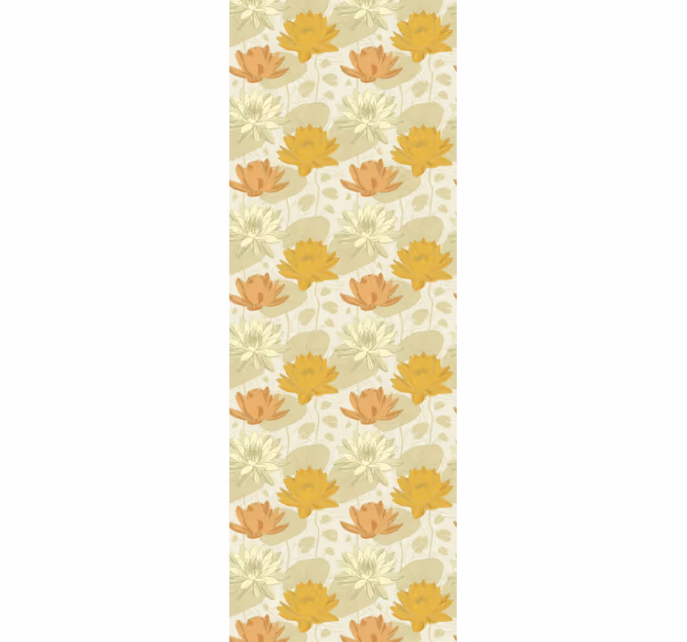 Papel tapiz flores patrón de arreglo floral - TenVinilo
