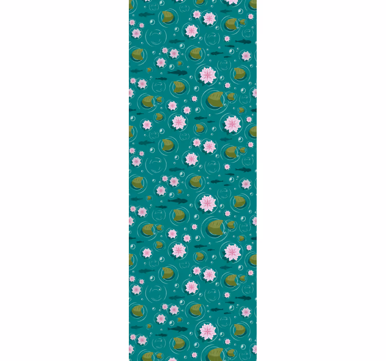 Papel tapiz naturaleza flores acuáticas - TenVinilo