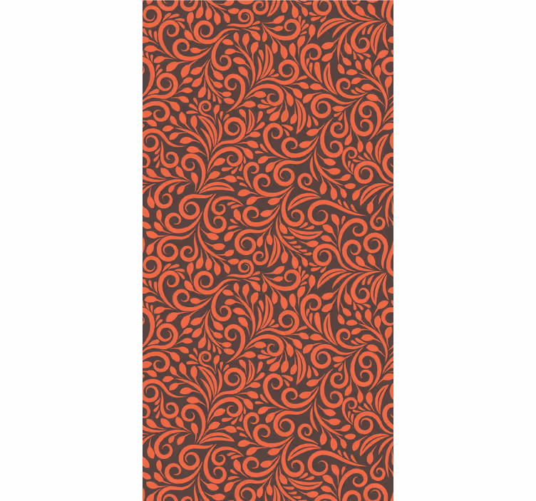 Papel pintado naturaleza Plantas rojas verticales - TenVinilo