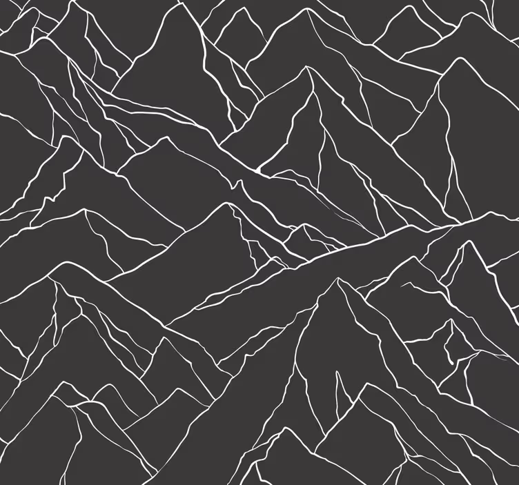 Papel pintado moderno Contorno de montañas - TenVinilo