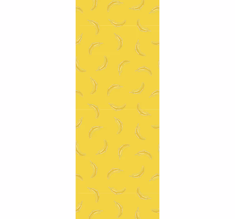 Papel tapiz cocina diseño con motivo de plátano - TenVinilo