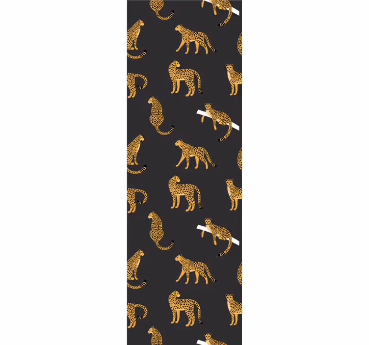 Papel tapiz leopardos motivo de manchas de leopardo - TenVinilo