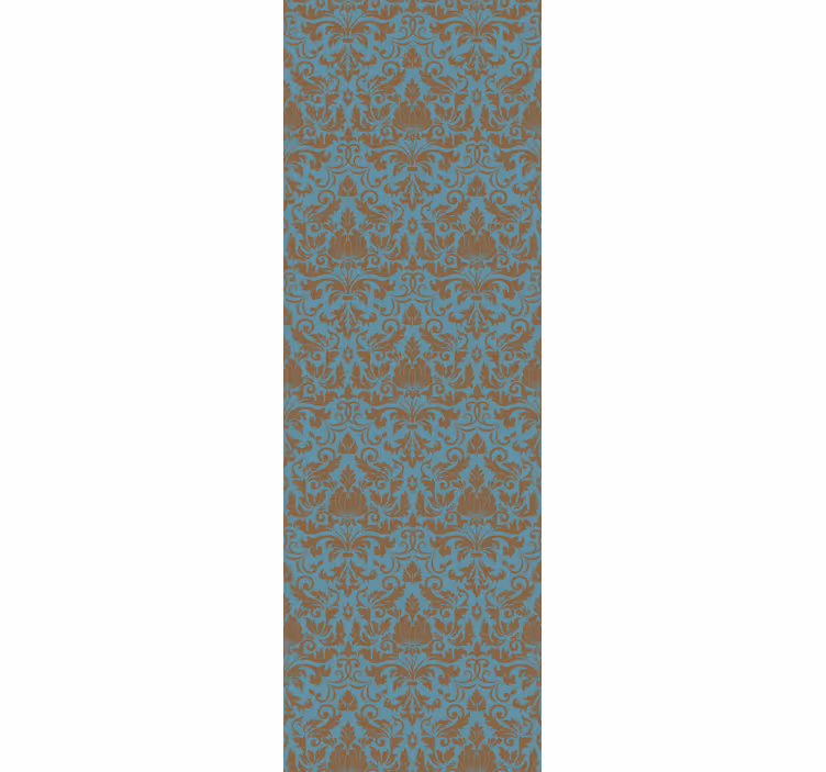 Papel tapiz barroco motivos de follaje ornamentales - TenVinilo