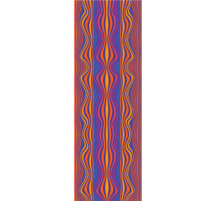Papel tapiz abstracto patrón de líneas onduladas - TenVinilo