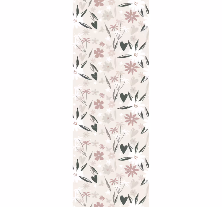 Papel pintado flores Diseño de flores vintage - TenVinilo