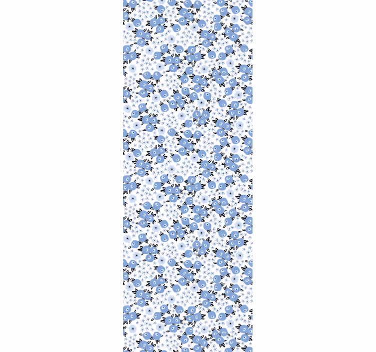 Papel tapiz flores fusión de estampado floral - TenVinilo
