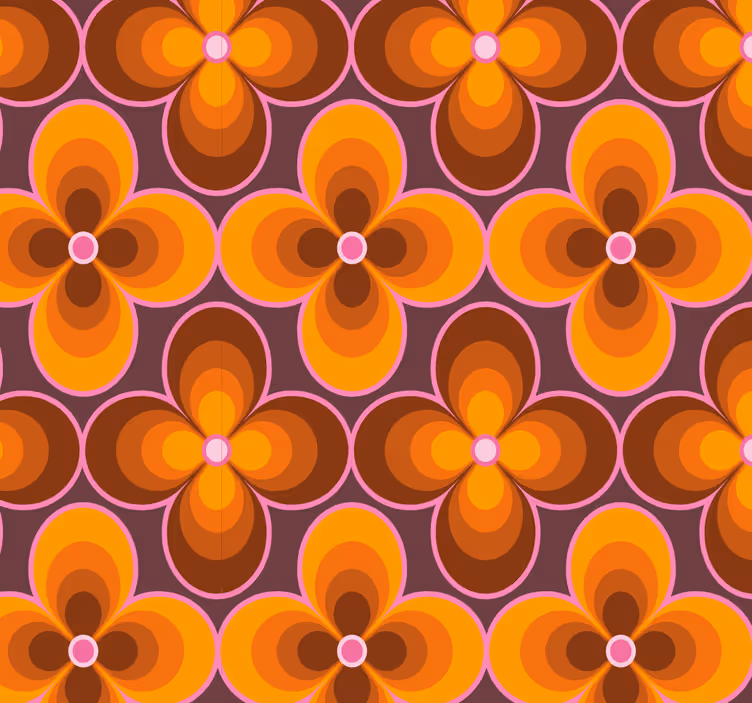 Papel tapiz geométrico estallido floral geométrico - TenVinilo