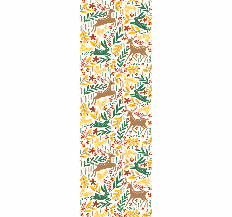 Papel tapiz animales patrón de la fauna forestal - TenVinilo