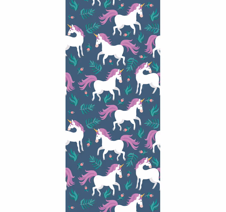 Papel tapiz caballos unicornios magicos - TenVinilo