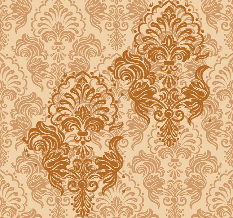 Papel tapiz barroco motivos clásicos elegantes - TenVinilo
