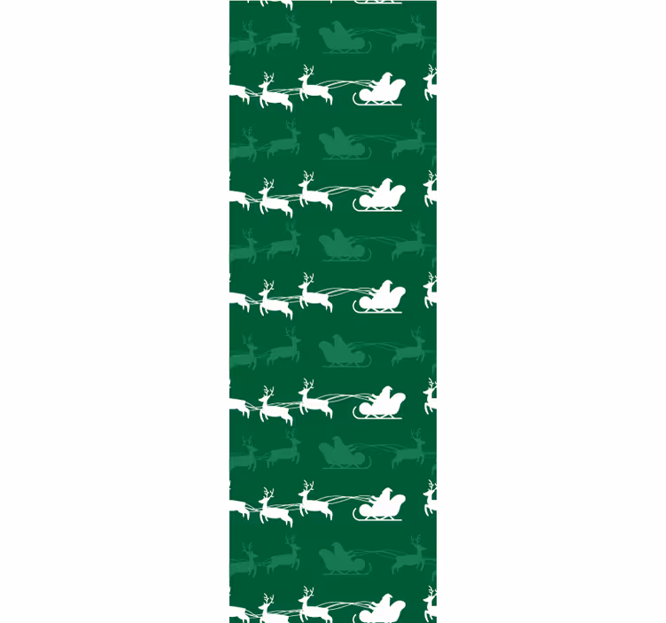 Papel tapiz navidad motivo de trineo navideño - TenVinilo