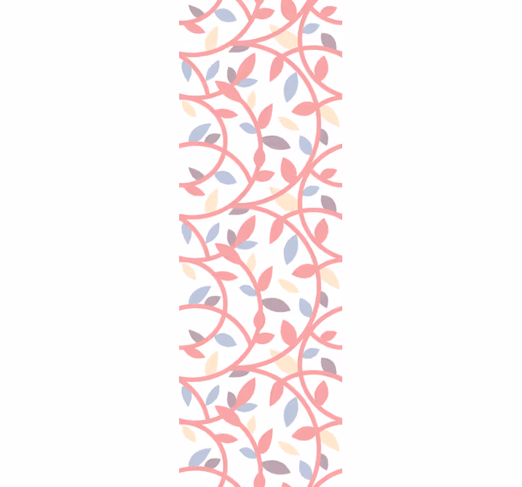 Papel tapiz ornamental enredaderas entrelazadas - TenVinilo