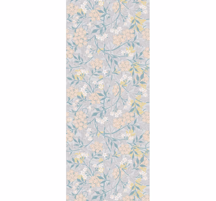 Papel tapiz flores elegancia floral de hortensias - TenVinilo