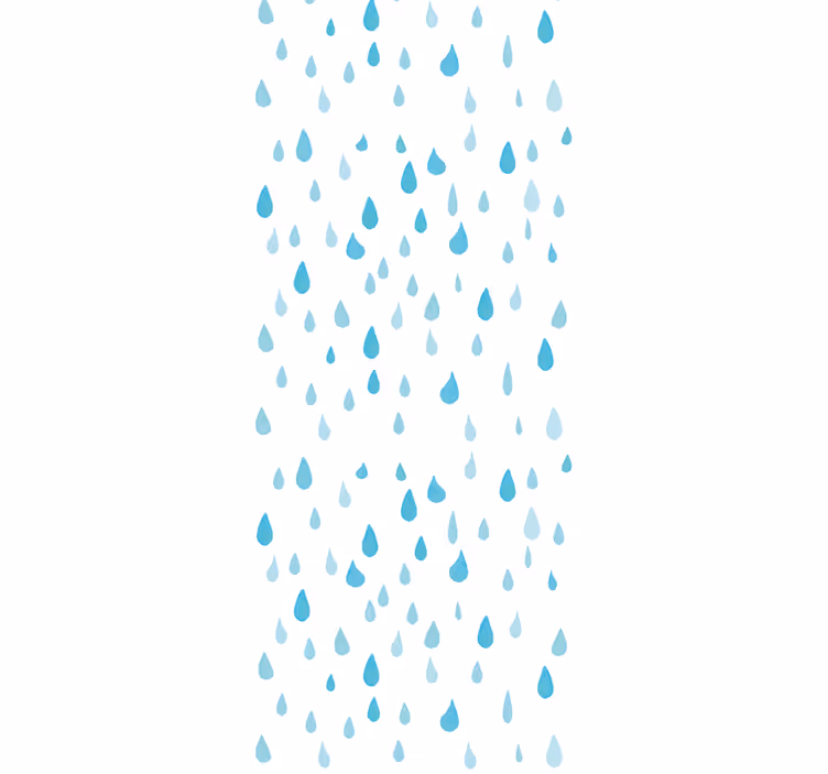 Papel tapiz naturaleza patrón de gotas de lluvia - TenVinilo