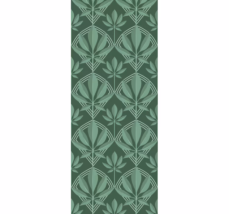 Papel tapiz para sala patrón vertical verde - TenVinilo