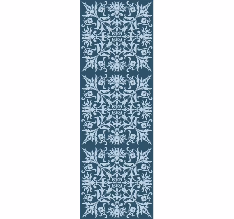 Papel tapiz floral con patrón ornamental floral - TenVinilo