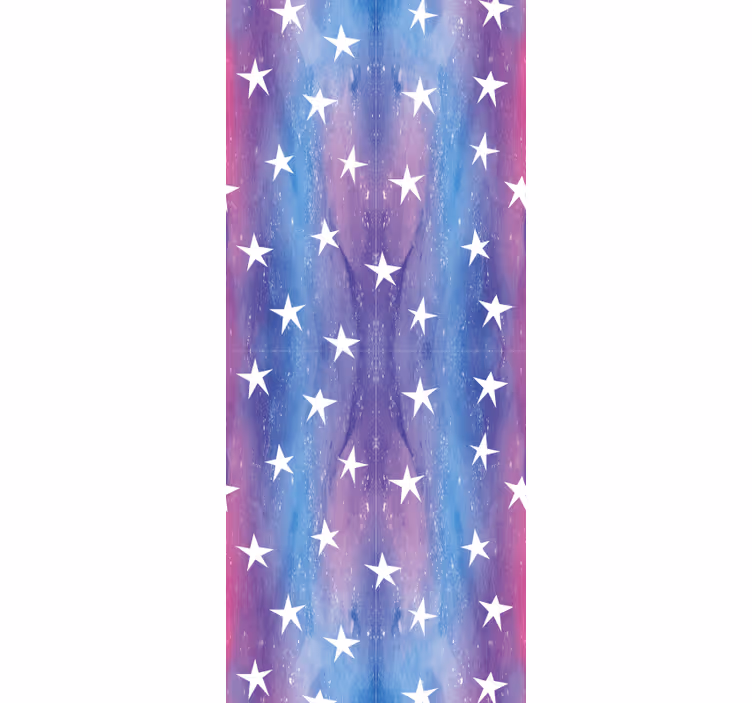 Papel pintado infantil Textura cosmos púrpura con estrellas - TenVinilo