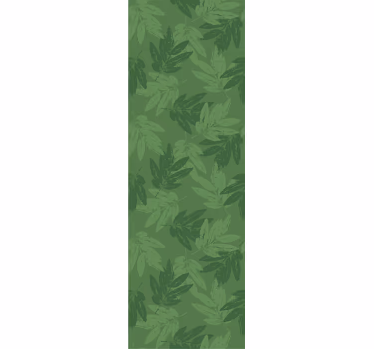 Papel tapiz hojas patrón simple verde - TenVinilo