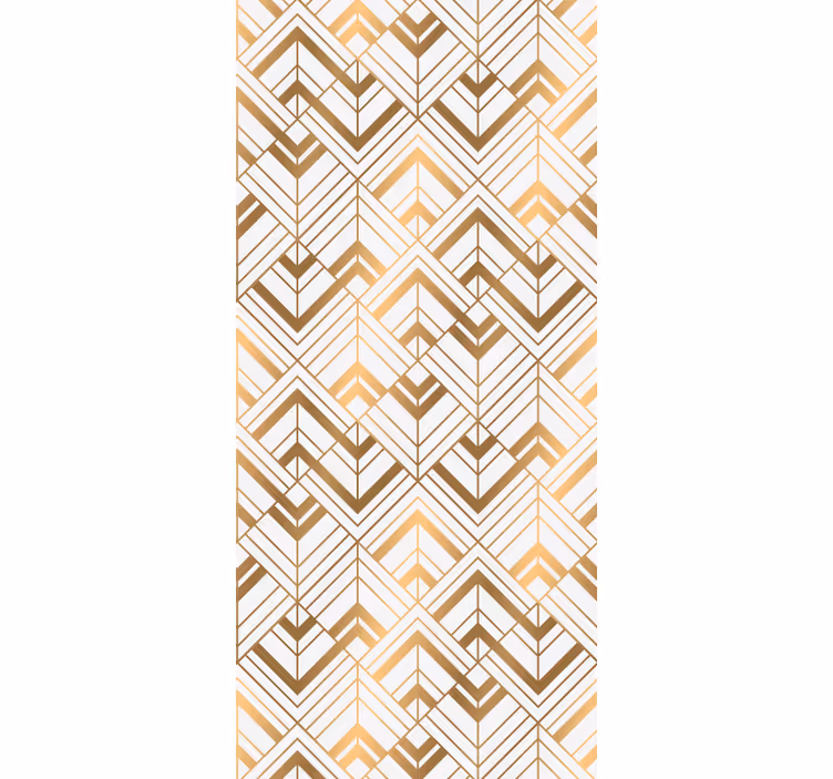 Papel pintado retro Patrón de decoración de arte en forma de diam - TenVinilo
