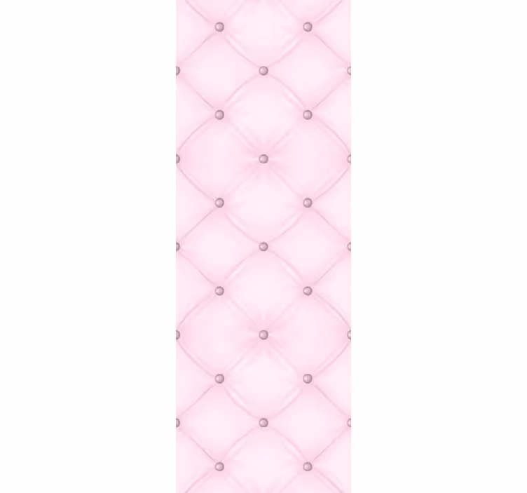 Papel tapiz textura elegante capitoné con botones rosas - TenVinilo