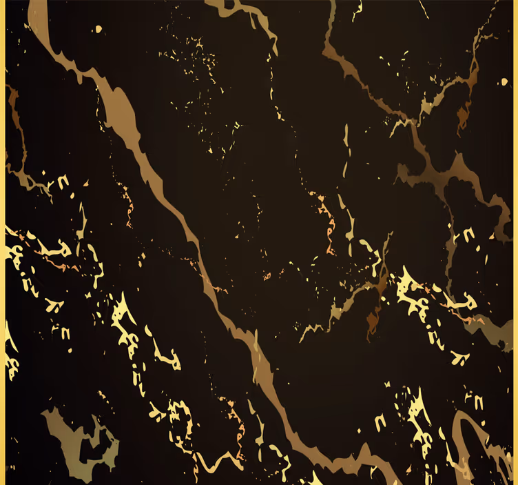 Papel pintado moderno Textura de mármol oro negro - TenVinilo