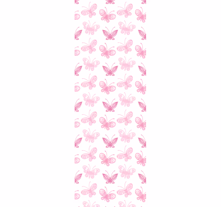 Papel tapiz mariposas tonos rosados - TenVinilo