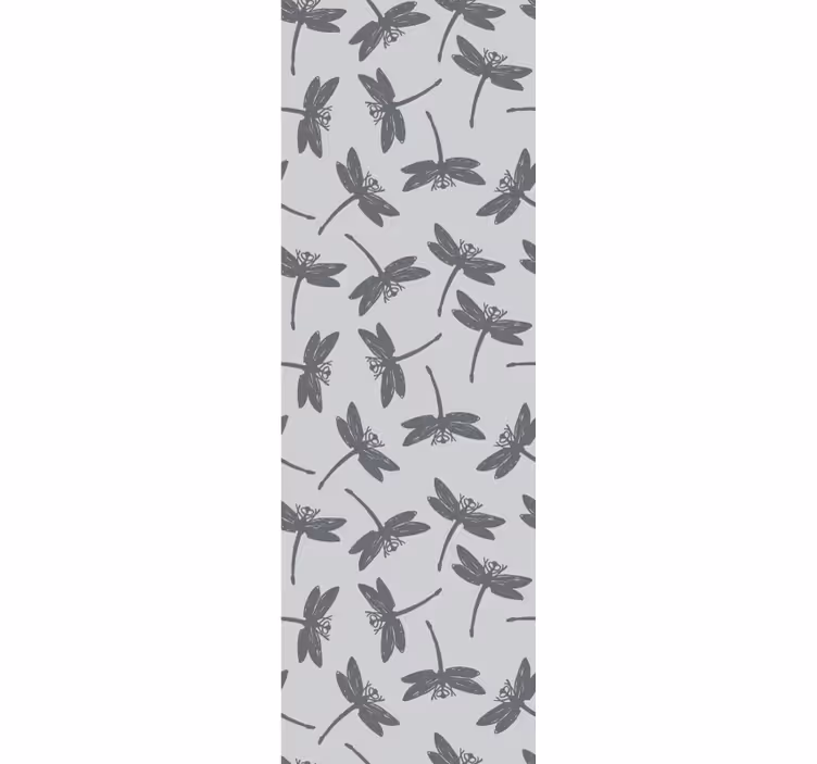 Papel tapiz animales patrón de libélula - TenVinilo