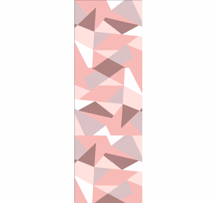 Papel tapiz geométrico patrones texturizados de color rosa - TenVinilo