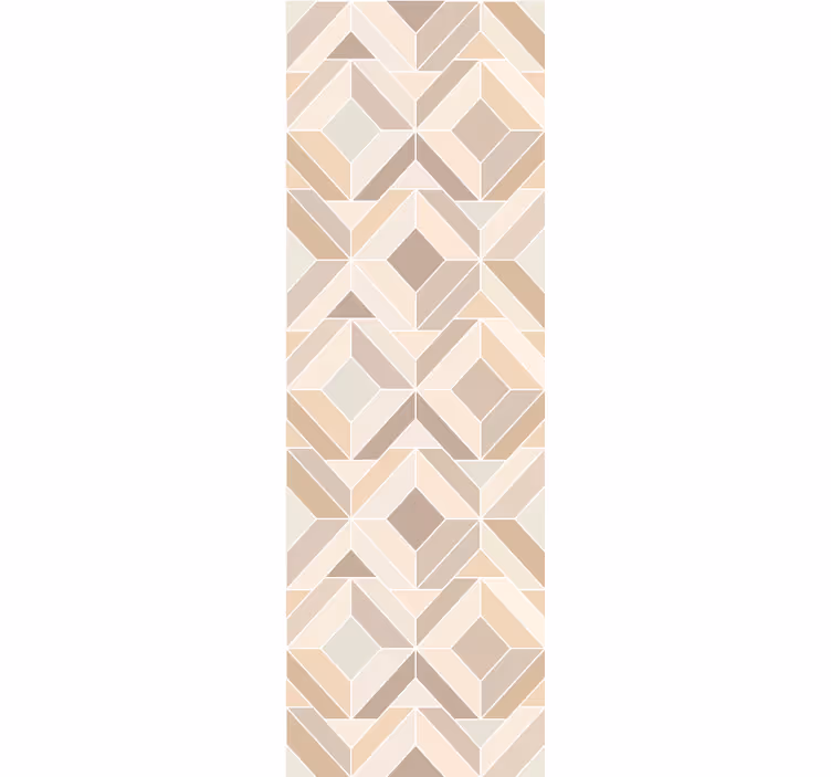 Papel tapiz geométrico formas en capas beige - TenVinilo