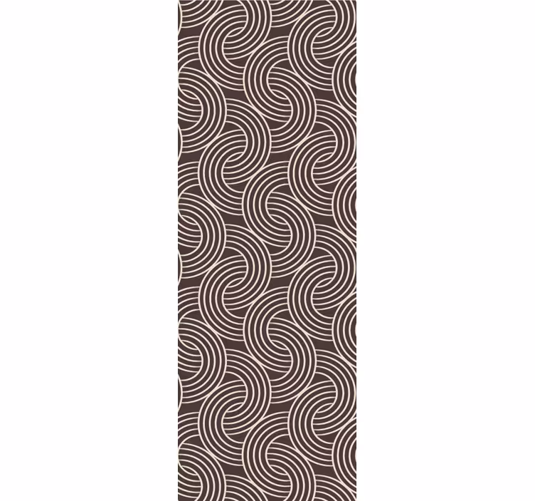 Papel tapiz geométrico patrón de línea espiral - TenVinilo