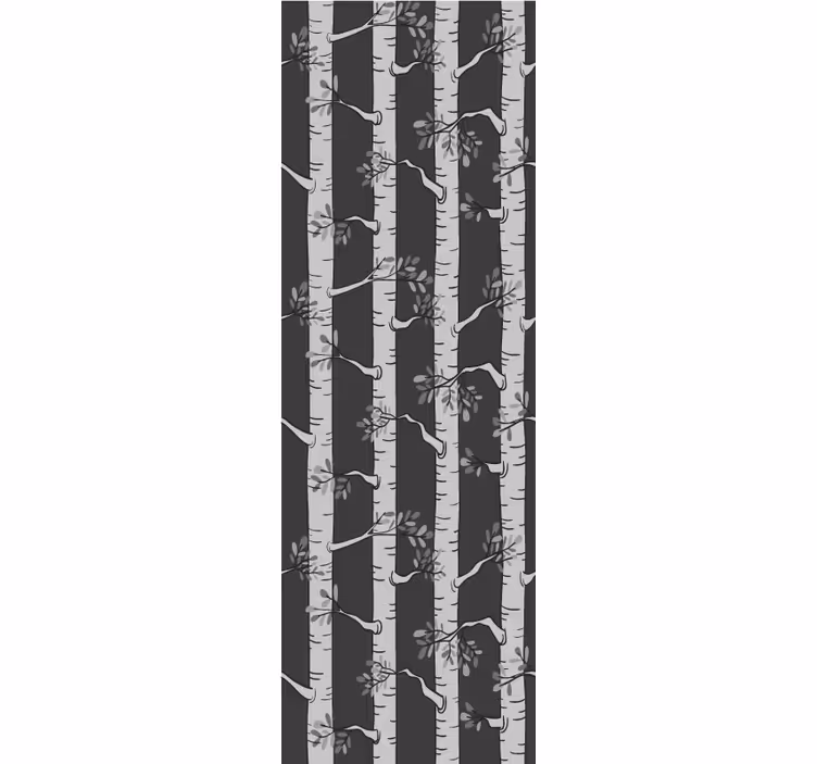 Papel tapiz árboles elegante bosque de abedules - TenVinilo