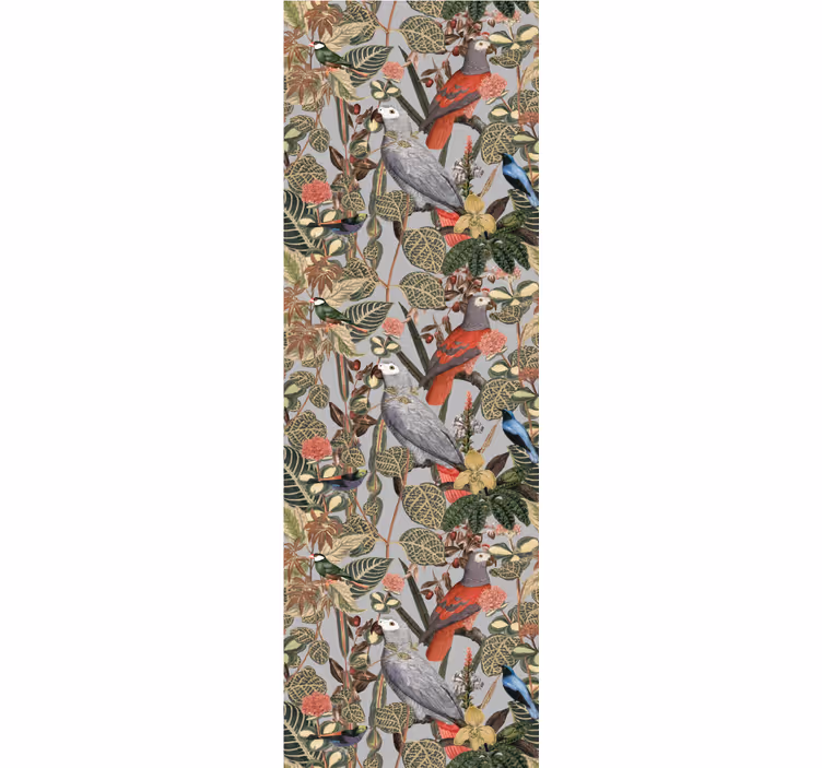 Papel tapiz loros patrón de loro exótico - TenVinilo