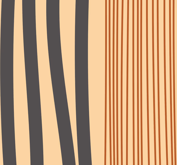 Papel tapiz para sala diseño de rayas boho - TenVinilo