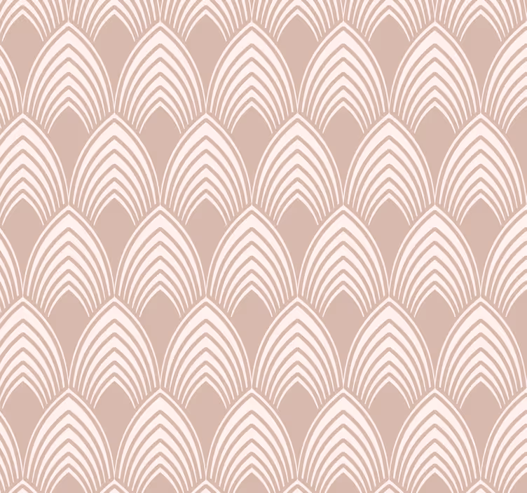 Papel tapiz rosa diseño geométrico antiguo - TenVinilo