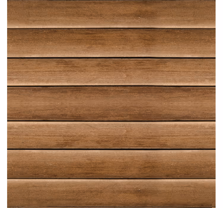 Papel tapiz pasillo tablones de madera horizontales - TenVinilo