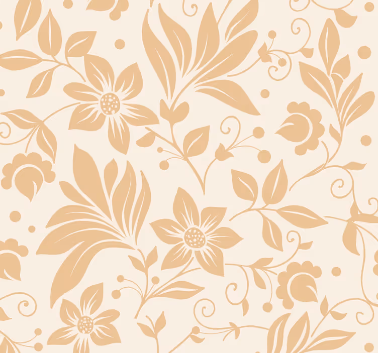 Papel pintado flores vintage tonos rosados - TenVinilo