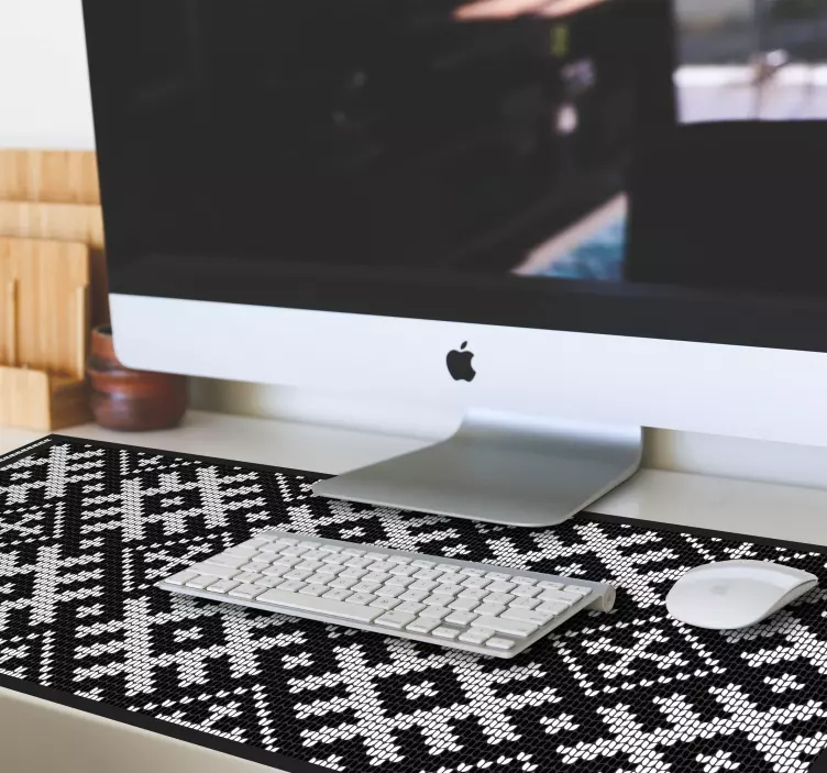 Mouse pad texturas patrón de tejido geométrico - TenVinilo