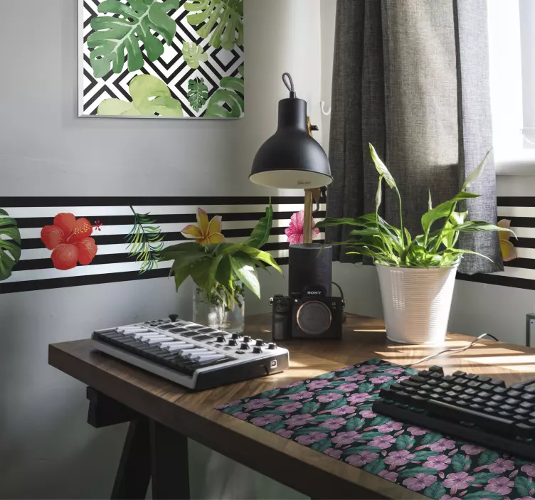 Mouse pad texturas elemento de verdor botánico - TenVinilo