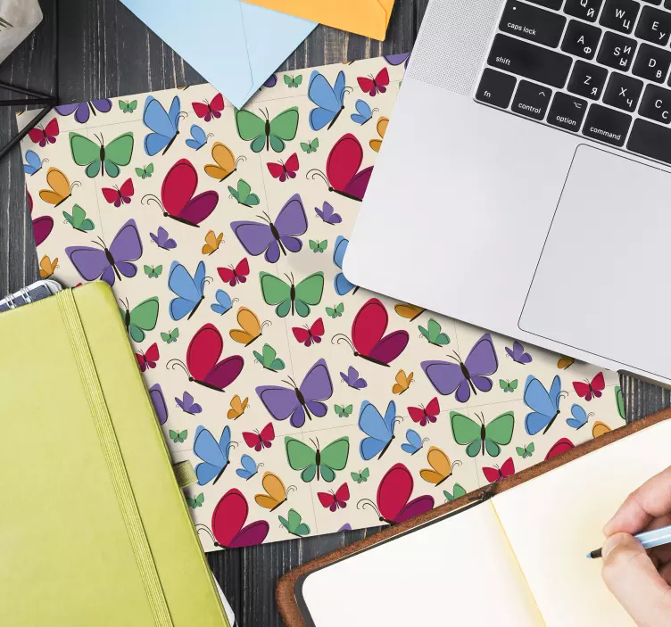 Alfombrilla ratón infantil mariposas volando - TenVinilo