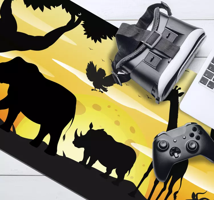 Alfombrilla ratón animales salvajes - TenVinilo