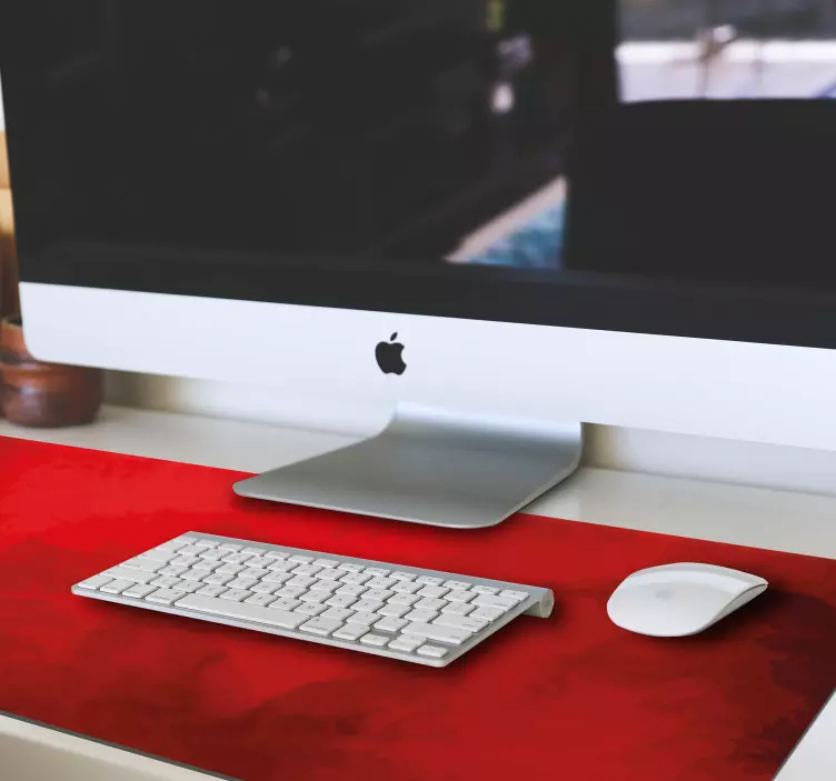 Alfombrilla xxl original patrón rojo - TenVinilo