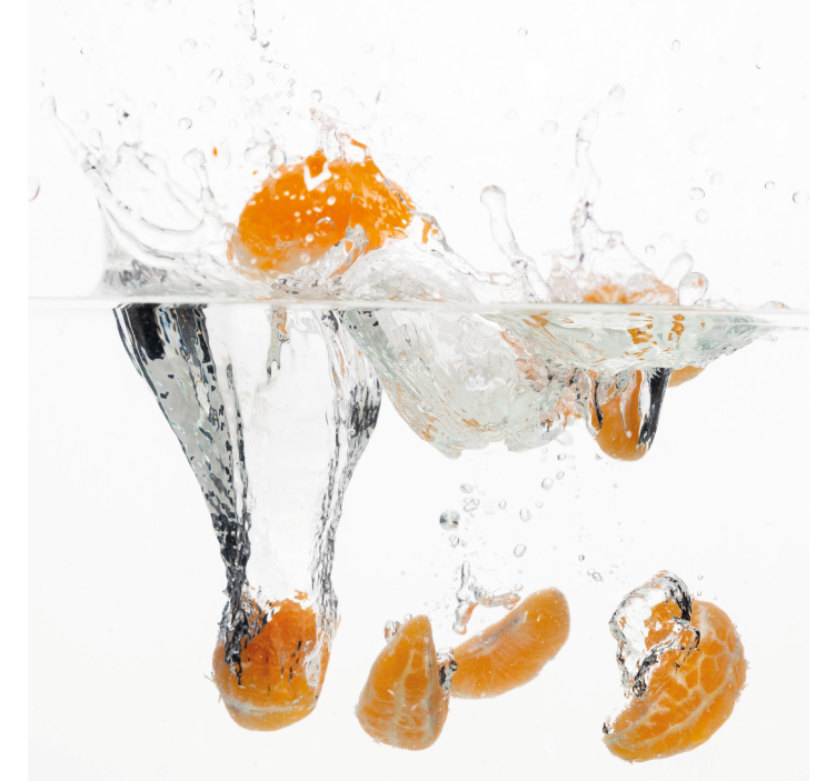 Cortina roller cocina frutas en agua - TenVinilo