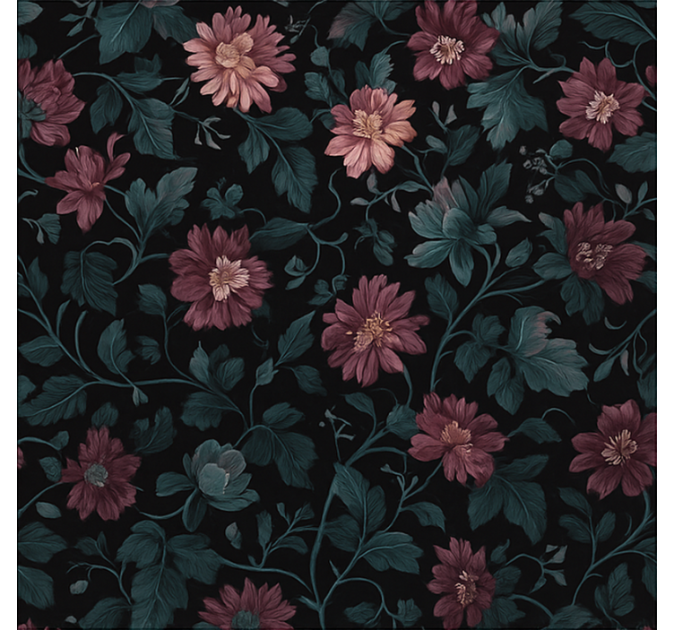 Cortina roller despacho botánicos vintage oscuros - TenVinilo