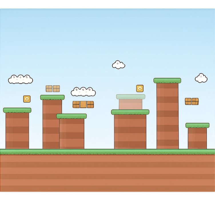 Cortina roller geek bloques de juego de potencia - TenVinilo