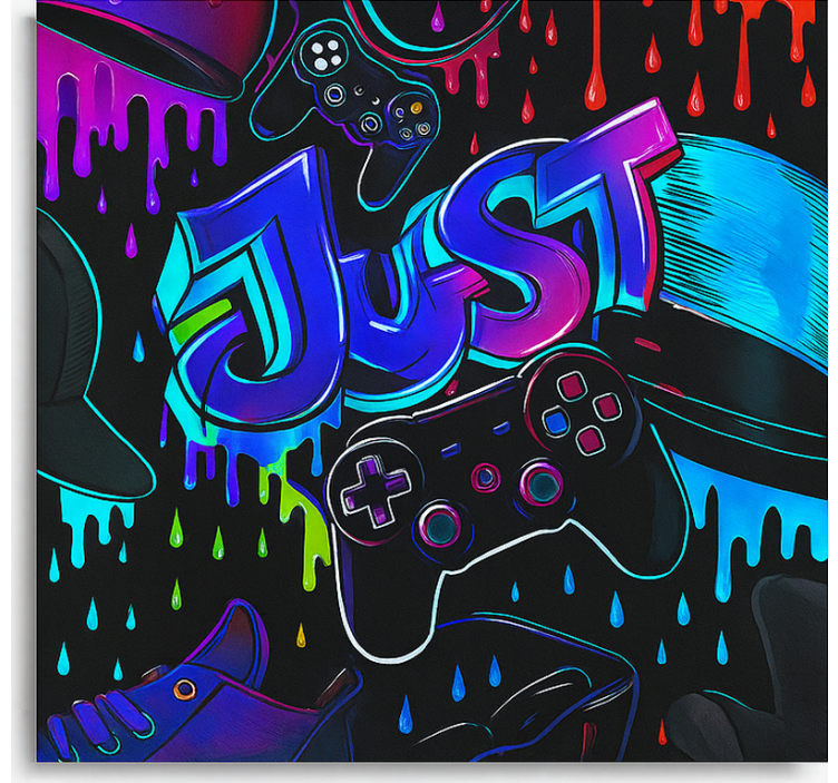 Cortina roller geek controlador de juego 3d - TenVinilo