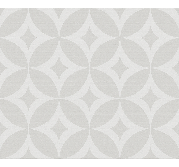 Cortina roller comedor patrón geométrico de diamantes - TenVinilo